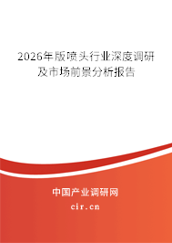 2026年版噴頭行業(yè)深度調(diào)研及市場(chǎng)前景分析報(bào)告