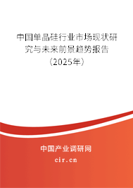 中國(guó)單晶硅行業(yè)市場(chǎng)現(xiàn)狀研究與未來(lái)前景趨勢(shì)報(bào)告（2025年）