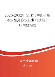 2026-2032年全球與中國礦用本安型攝像儀行業(yè)現(xiàn)狀及市場前景報告