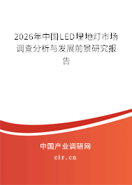 2026年中國(guó)LED埋地?zé)羰袌?chǎng)調(diào)查分析與發(fā)展前景研究報(bào)告