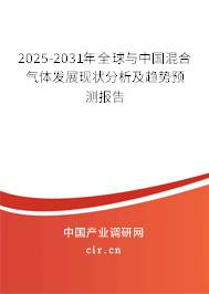 2025-2031年全球與中國混合氣體發(fā)展現(xiàn)狀分析及趨勢預(yù)測報告