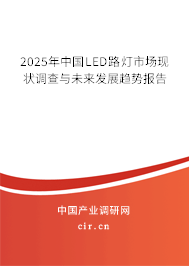 2025年中國(guó)LED路燈市場(chǎng)現(xiàn)狀調(diào)查與未來(lái)發(fā)展趨勢(shì)報(bào)告