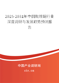 2025-2031年中國吡喹酮行業(yè)深度調研與發(fā)展趨勢預測報告