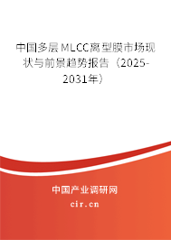 中國多層MLCC離型膜市場現(xiàn)狀與前景趨勢(shì)報(bào)告（2025-2031年）